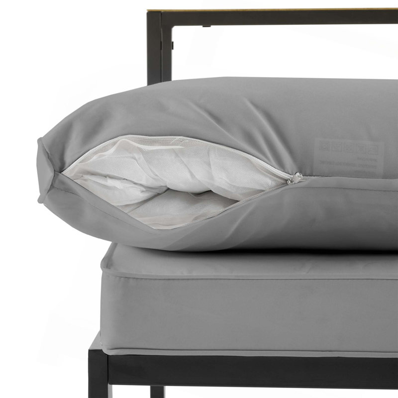 Ensemble de conversation moderne avec canapé modulaire pour l'extérieur, ensemble de conversation avec coussins pour patio, jardin