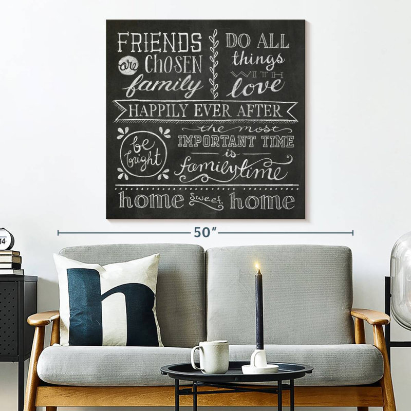 Plaque murale Inspiration tableau noir I, H 33 po x l 33 po
