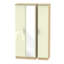 Yvette 3 Door Manufactured Wood Wardrobe-23704029-18860354