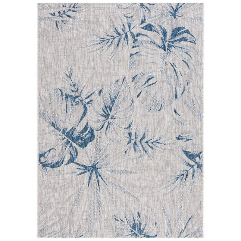 Maxville Performance Floral Indoor/Outdoor Area Rug, Square 6'7"