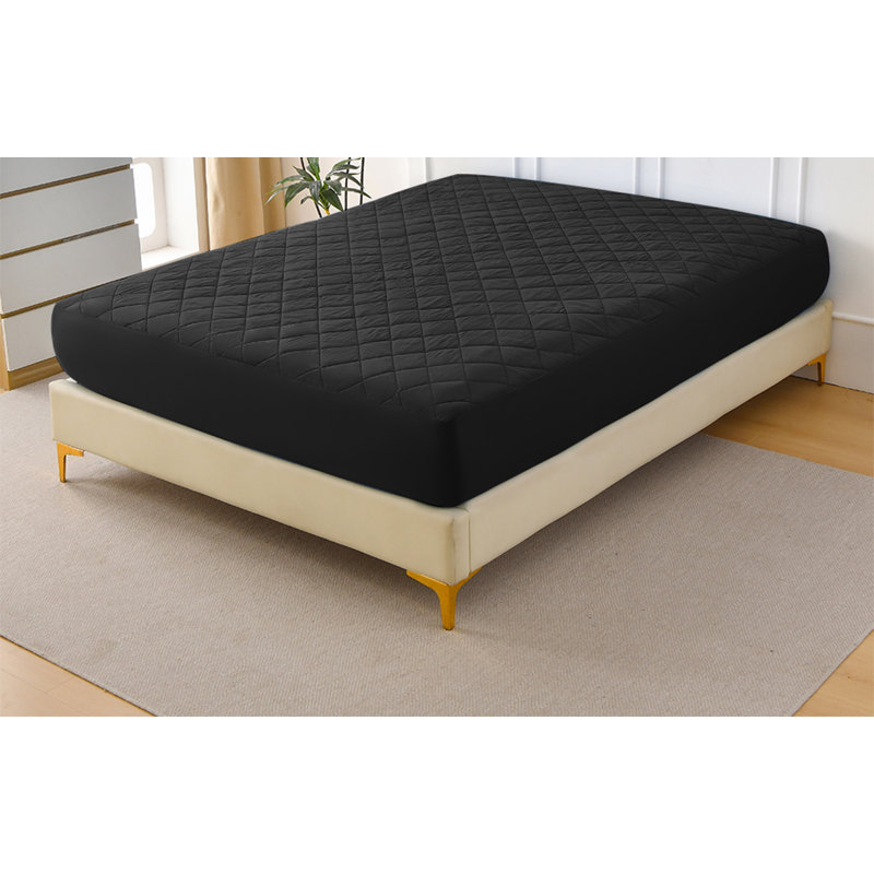 Waterproof And Thick Mattress Protective Pad - Breathable And Dustproof Fit Bed Sheet Design Skin Friendly Bed Cover Suitable For Home Dormitory And Hotel Use