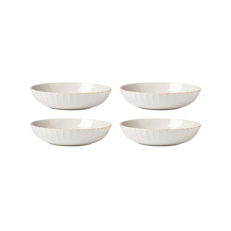 Lenox French Perle Scallop Pasta Bowls, Set Of 4