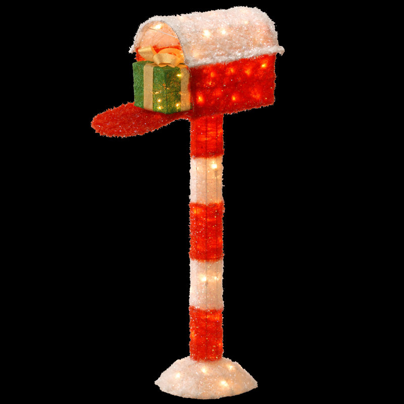 Boîte aux lettres pré-éclairée avec cadeau, 48 po