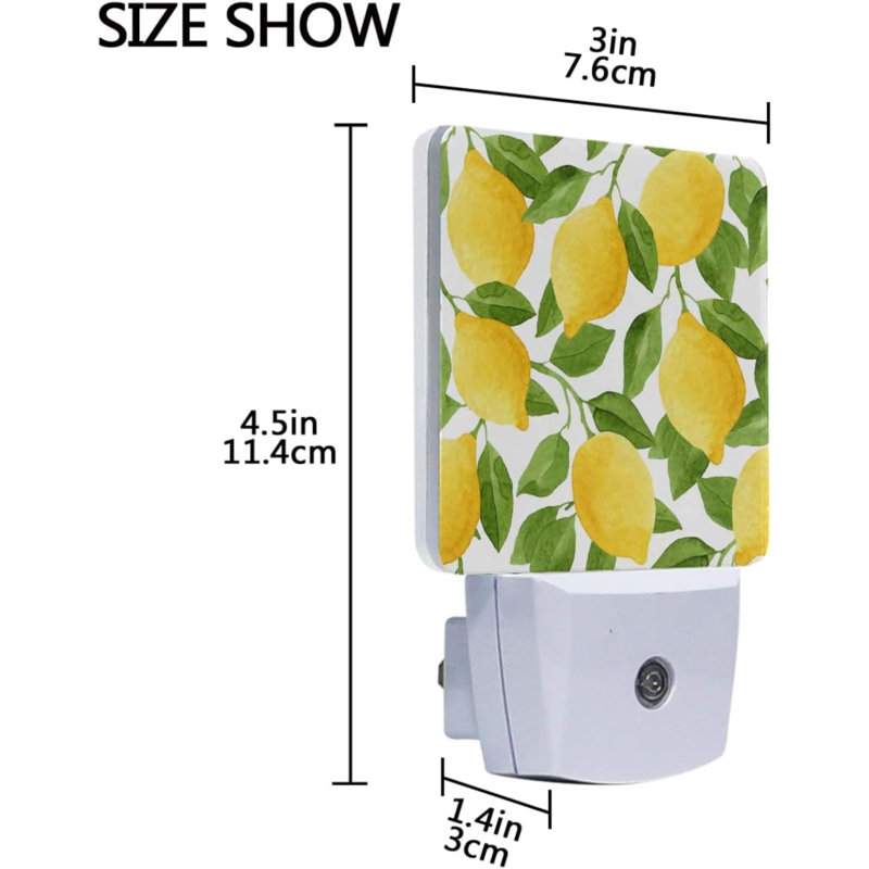 Veilleuse citron 2 lumières