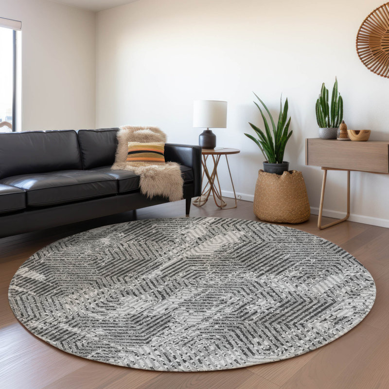 Tapis intérieur / extérieur Maliana, Rond 8 pi