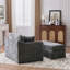 Chaise d'appoint moderne rembourrée de style performance pour les bureaux et les salons