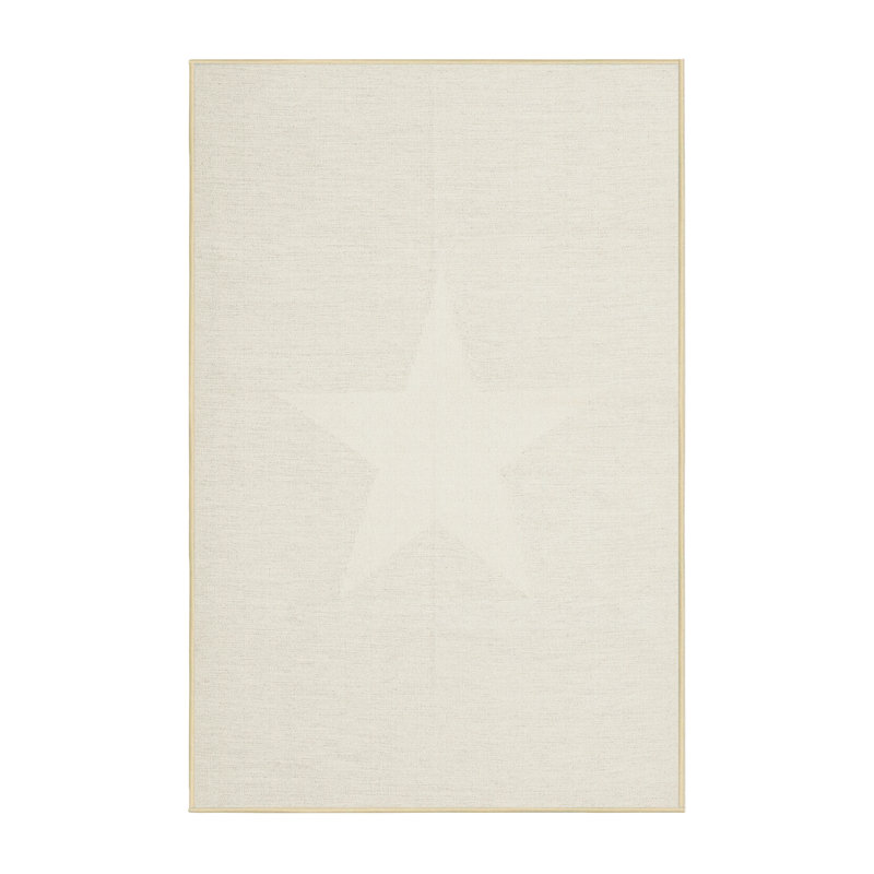 Tapis de zone de couleur unie contemporaine, Rectangle 5 pi x 7 pi