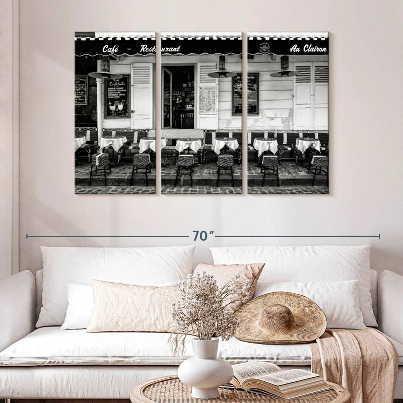 Lilie Paris Cafe Restaurant, 32" H x 50" W