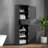 Tall Bathroom Storage Cabinet With A Drawer, Storage Cabinets And Adjustable Shelf, Vertical Striped Design-1500504873