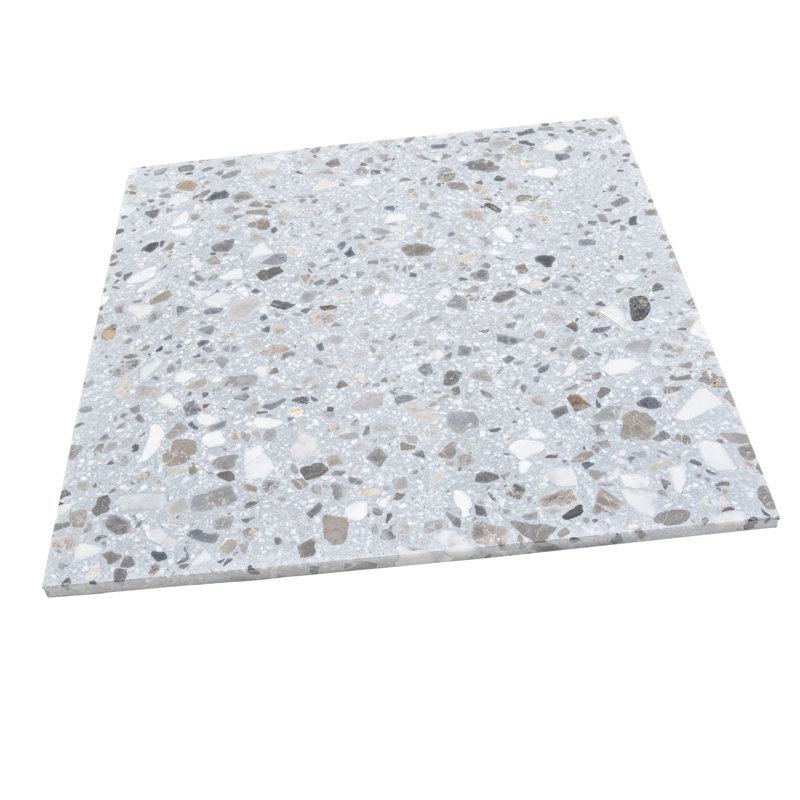 Terraforma 24 X 24 In. Honed Terrazzo Large Format Wall And Floor Tile (7.75 Sq Ft/Case) - 2 Pack, Gray Beige