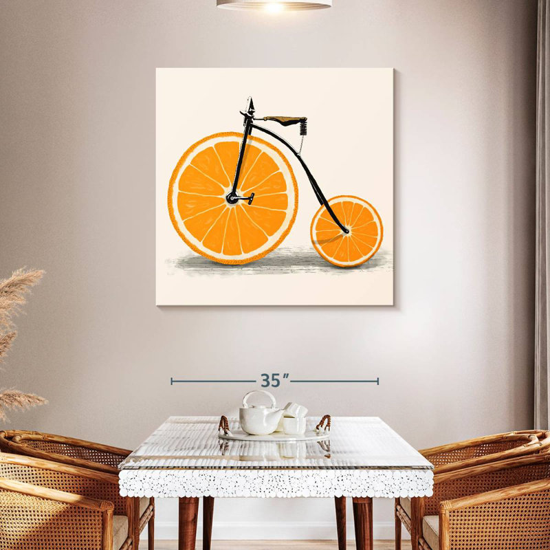 Mehar Clockwork Orange Bicycle, 39" H x 39" W