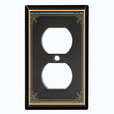 Patterned 1 - Gang Toggle Light Switch Standard Wall Plate