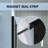 30-32 in.W x 72 in.H Bifold Frameless Glass Shower Door, Folding Frameless Shower Door.-72070144