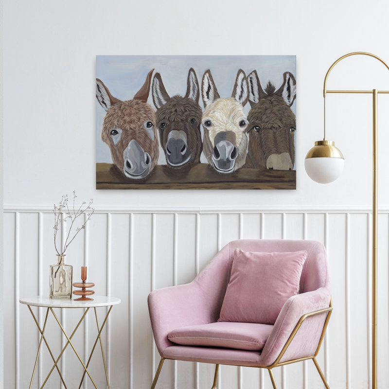 Art contemporain Barnyard Buddies, H 24 po x l 36 po