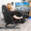 Cockpit simulateur de course VIVO avec support pour roues, support pour équipement, support pour téléviseur, ensemble de tablettes (SUPPORT-RACE1BS)