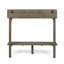 Table de bar d'extérieur en bois d'acacia, finition grise