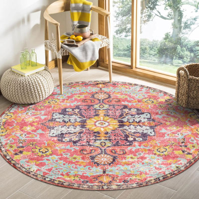 Tapis rond rond 3 pi 11 po x 3 pi 11 po Arnaldo