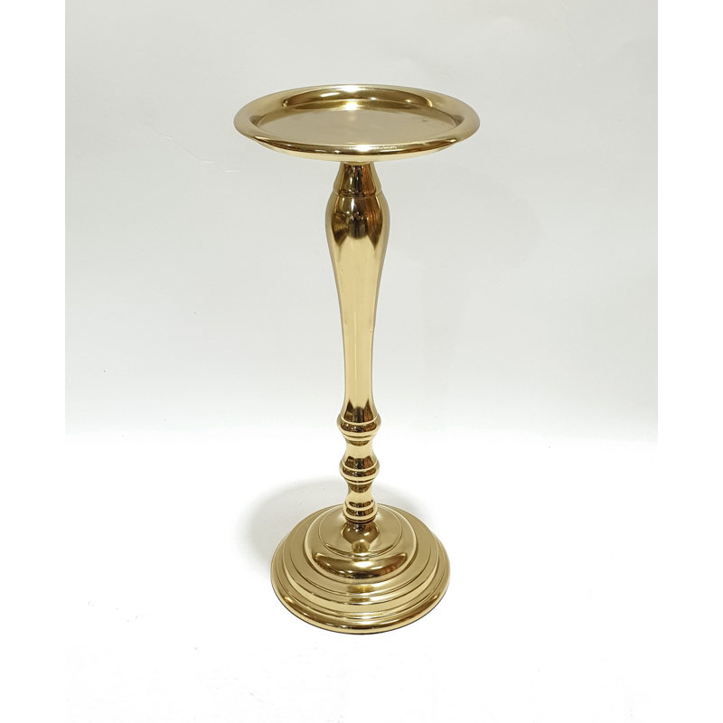 Bougeoir de table en acier inoxydable, H 12 po x l 5 po x P 5 po