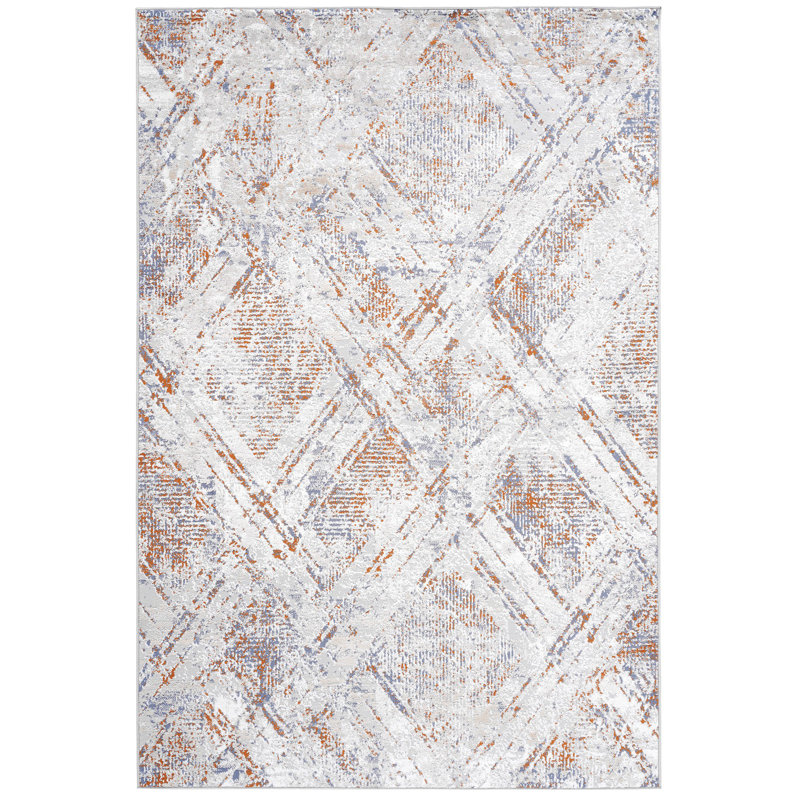 Area Rug, Collection Beige / Geometric, Rectangle 5'3" x 7'6"
