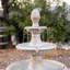 Fontaine de jardin extérieure autoportante à 3 niveaux 47 po Ophelia & Co., céramique, beige