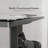 Maysie Adjustable Glass Top Metal Base Standing Desk-2120801316-2120801318