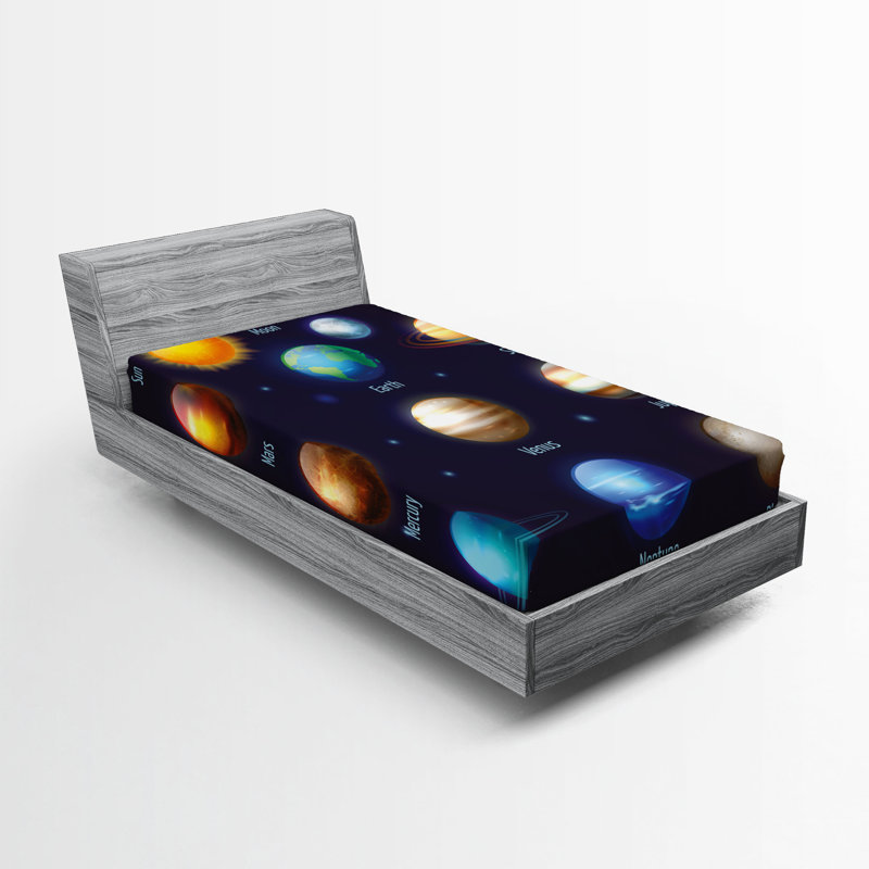 Multicolore Ambesonne Science, Drap-housse simple TG