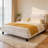 Metal Platform Bed Frame With Adjustable Headboard, No Box Spring Needed, King Size-332685341