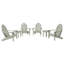 Chaise Adirondack en plastique avec table Anette-567491574