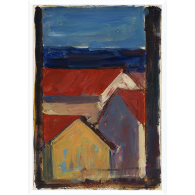 Abstract View From The Beach House - Single Picture Frame Giclee Print