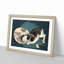 Cat with Paper Lantern by Kobayashi Kiyochika - Picture Frame Graphic Art Print-55513644-55513641