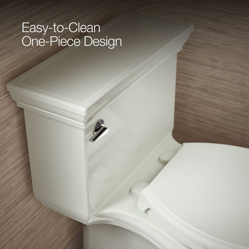 Memoirs Stately Comfort Height 1.28 gpf One-piece Compact Elongated Toilet, Dune