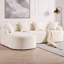 Canapé modulaire à compression en L de 99 po avec méridienne incurvée en forme de L, canapé modulaire en chenille sans os avec mousse 30D haute densité et 4 coussins, canapé-lit minimaliste pour le salon-1793236821