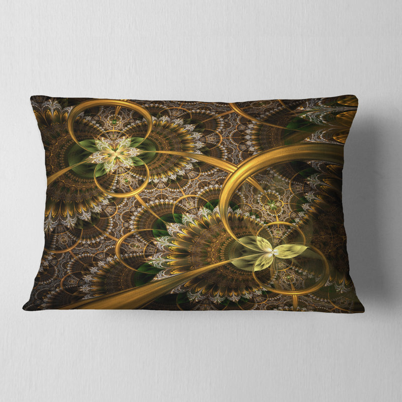 Coussin floral, 12 po x 20 po, Rectangulaire