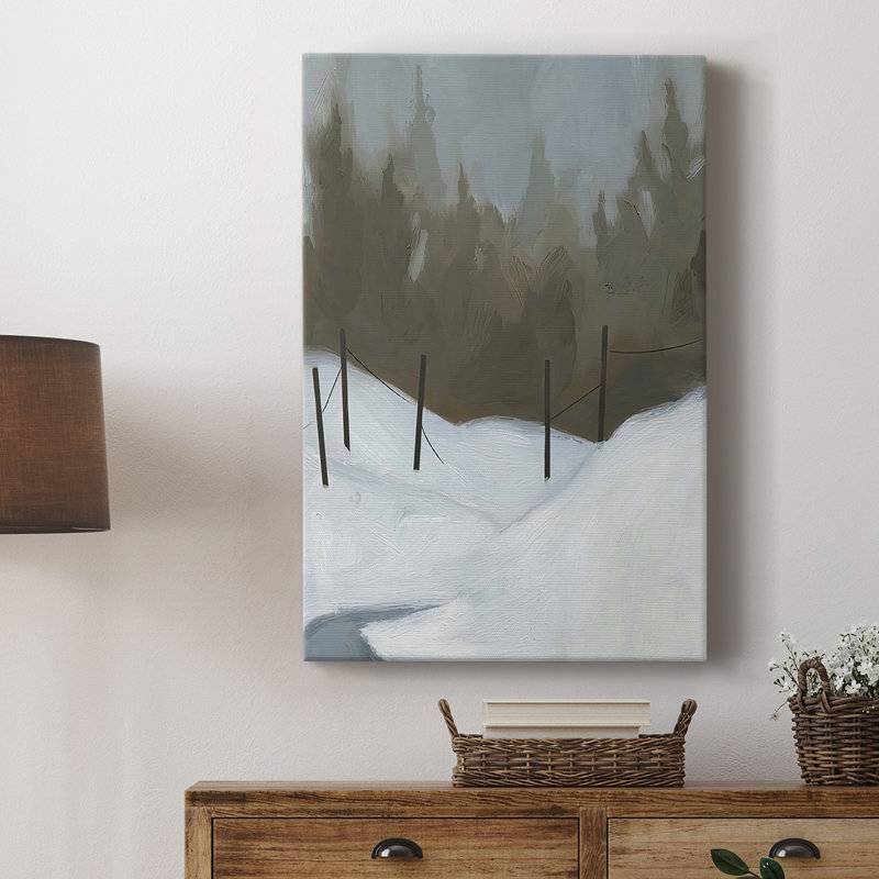Deep Snow III -Galerie enveloppée Cavas, H 36 po x l 24 po