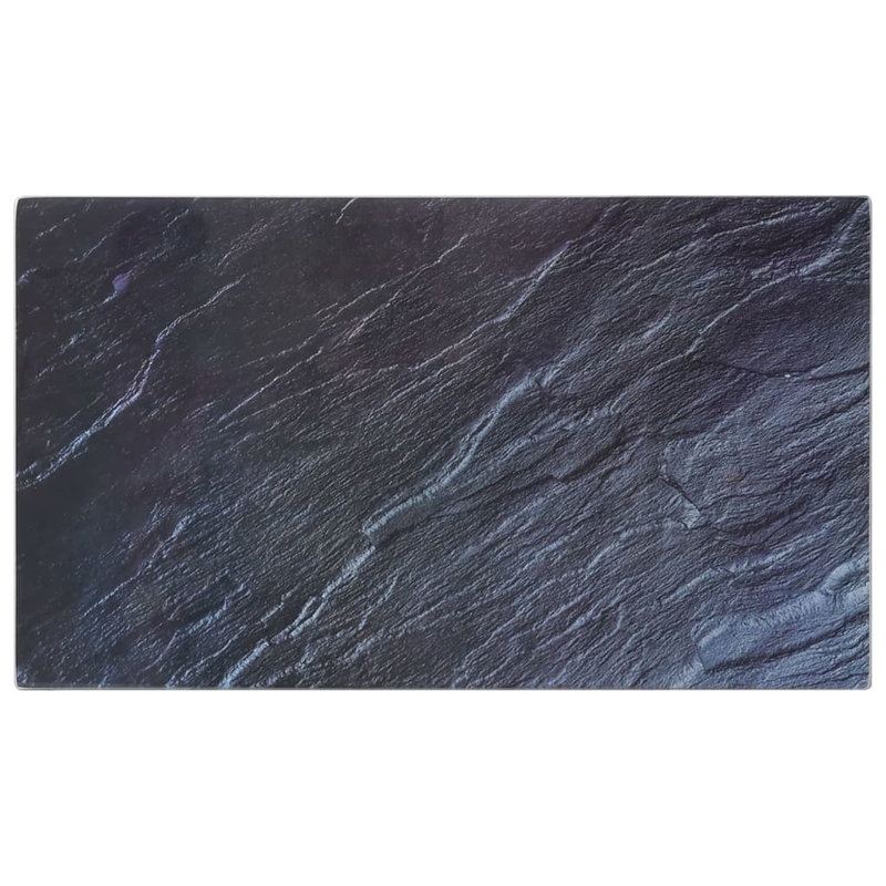 2 planches à découper Vidaxl avec verre trempé à motif de pierre naturelle, Natural stone, Blue