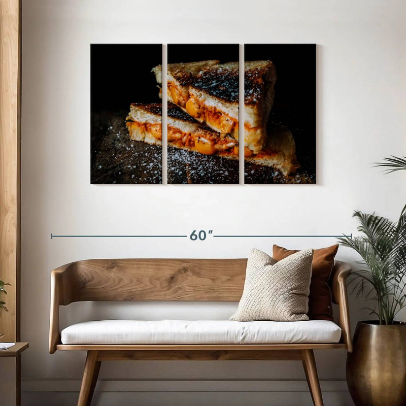 Yarlin Grilled Cheese, 28" H x 45" W
