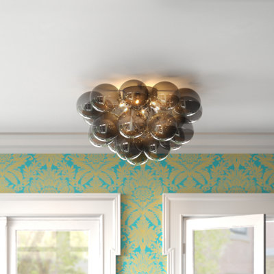 Abdurrahman Glass Semi Flush Mount