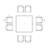 Kaneb 8 - Person Wicker Patio Dining Set with Square Table-810836358
