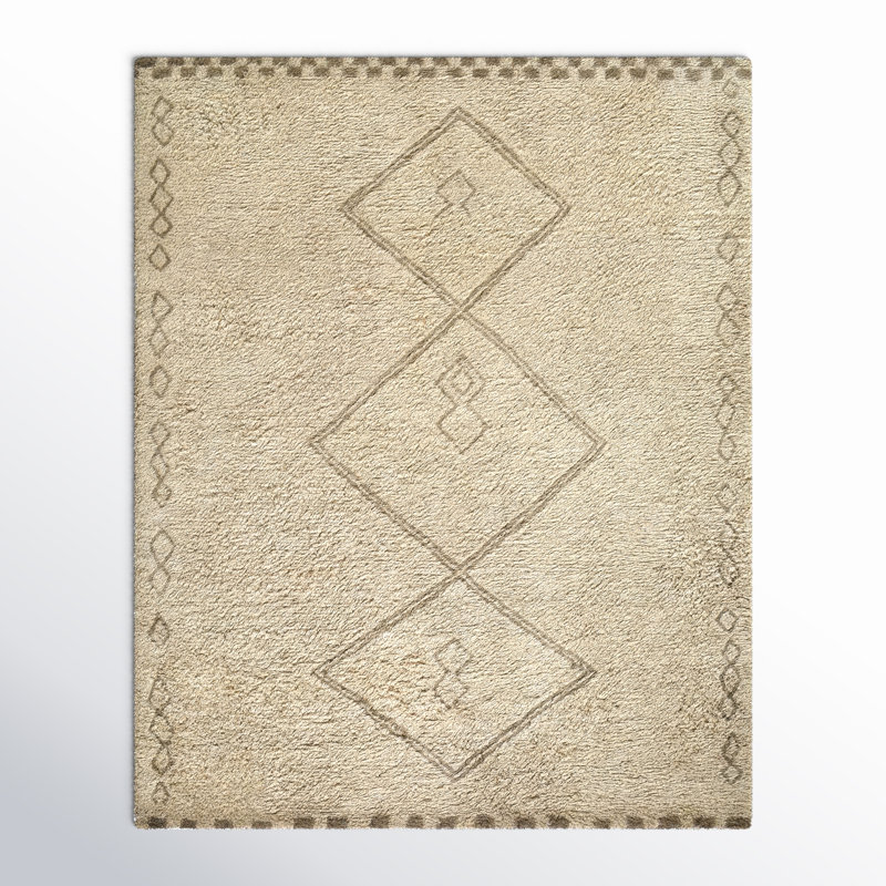 Lovenais Handmade Rug, Rectangle 8' x 10'