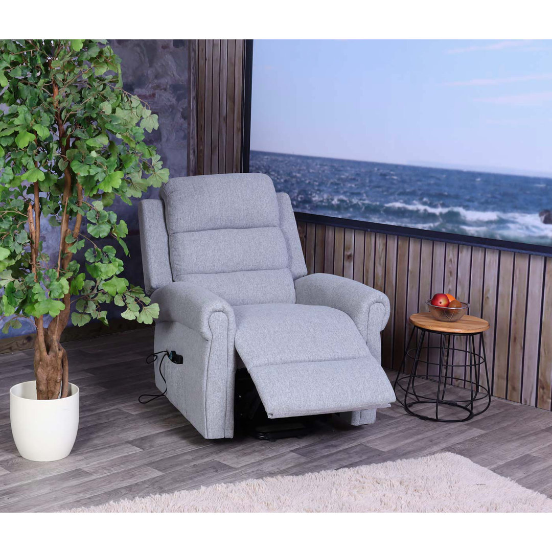 Fernsehsessel MCW-K63, Relaxsessel, Liegefunktion Aufstehhilfe Massage Heizfunktion, Stoff/Textil