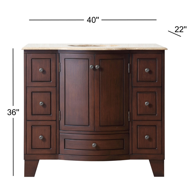 Meuble-lavabo simple 40 po x 22 po x 36 po