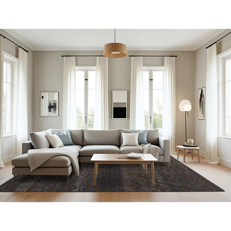 Tapis abstrait moderne 4608, Rectangle 8 pi x 10 pi