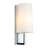  Modern Chrome Bedroom Wall Lamp with fabric Shade for Hallway Living Room