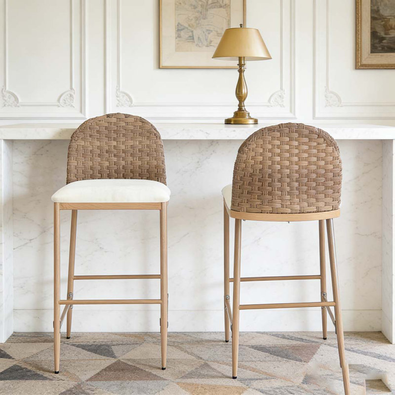 25" Farmhouse Barstools Set, Counter Stool (25" Seat Height)