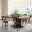 Brown Rectangular Solid wood Dining Table For Dining Room/Kitchen-1263572445