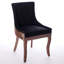Ensemble de 2 chaises d'appoint avec pieds en bois