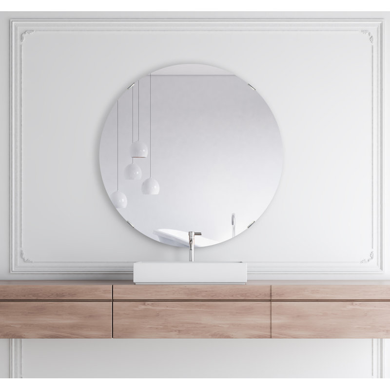 Samonie Round Wall Mirror, 38" x 38"