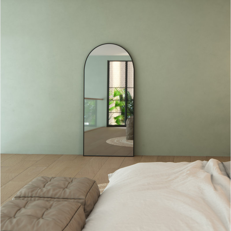 Kira Metal Mirror, Black, 67" x 30"