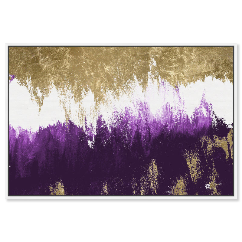 " Adore Amethyst ", 20" H x 30" W, White Floater Framed