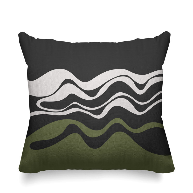 Housse et insert de coussin extérieur d'extérieur, L 17 po x H 17 po, Vert